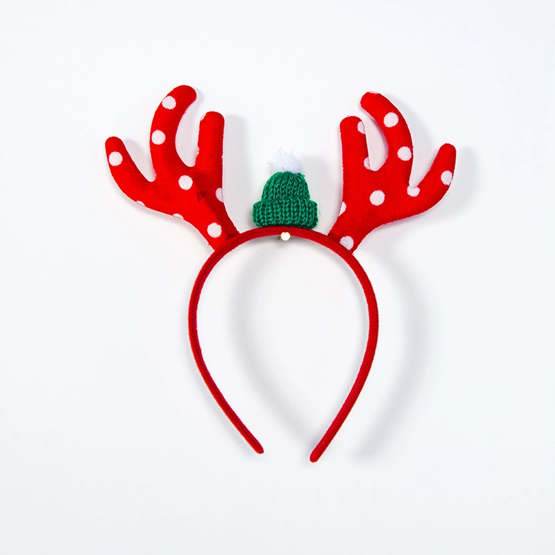 Christmas Headband Santa Xmas Party Decoration Double Hair Band Clasp Head Hoop Hb-1001