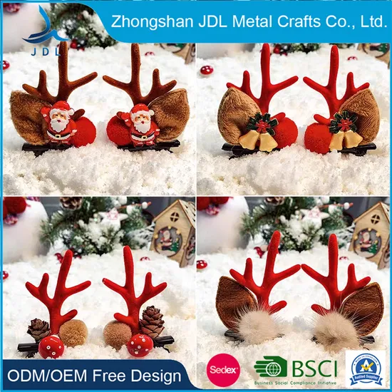 Factory Wholesale Female Moose Headband Hair Band Christmas Antler Headdress Photo Studio Photo Props Hair Accessories