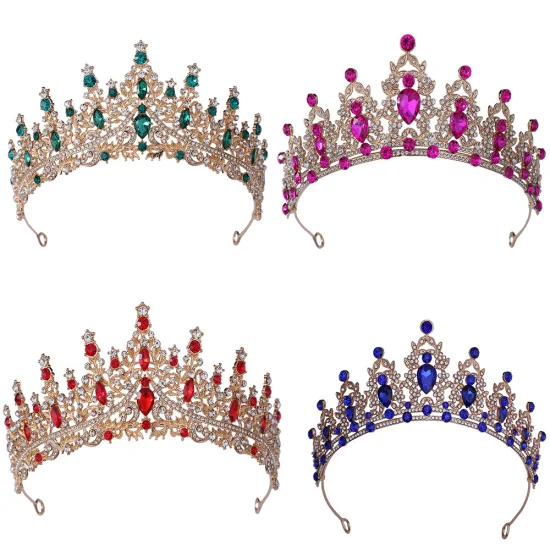 Pageant Birthday Bride Wedding Headdress Diamond Crowns Tiaras Fashion Hair Accessories