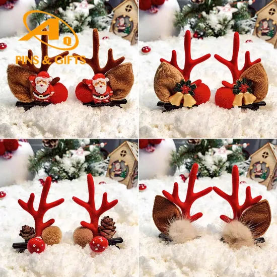 Finestyle Customize 2023 Holiday Design Women Headband Knotted Jeweled Bling Hairband Christmas Hair Accessories