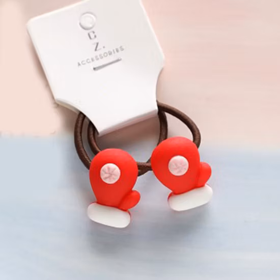 Christmas Santa Claus Princesses Hairpins Kids Elastic Hair Bands Baby Headdress Children Hair Tie Girls Clip Accessories
