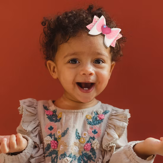 Valentines Glitter Hair Clips Love Heart Sequins Bows Hair Pins Kids Girls Party Hair Accessories for Valentine′ S Day Birthday Holiday